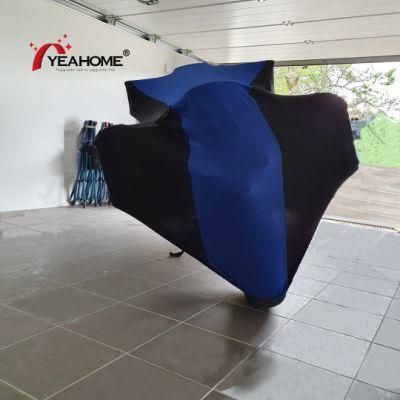 Dust-Proof Soft Fleece Elastic Motorcycle Cover Indoor Motorbike Cover