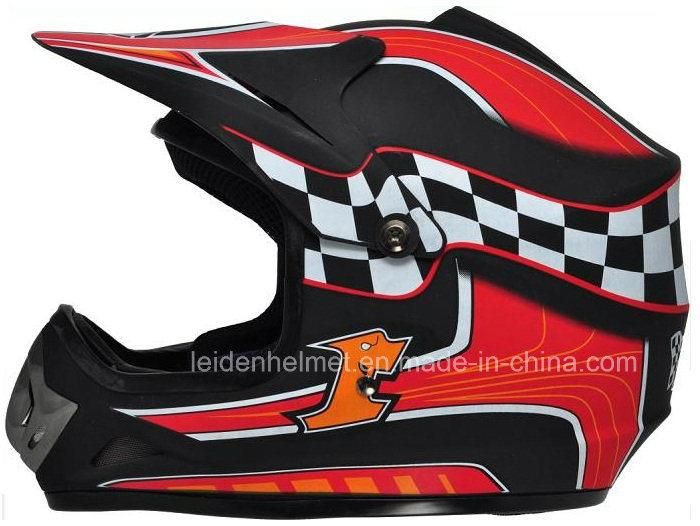 Motocross Fox Helmet with Full Face Shield Visor, Casco Moto. Road-Cross Helmet