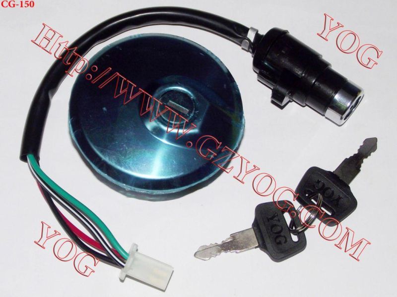 Motorcycle Parts Lock Set Ignition Switch Key Set Fuel Tank Cap Complete Llave De Contacto Cg125 Bajaj Boxer Hlx125