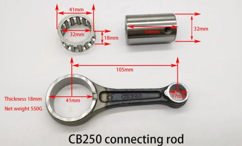 Motorcycle Crankshaft Crank Rod /Connecting Rod / Con Rod for CB250 Water-Cooling Engine Parts
