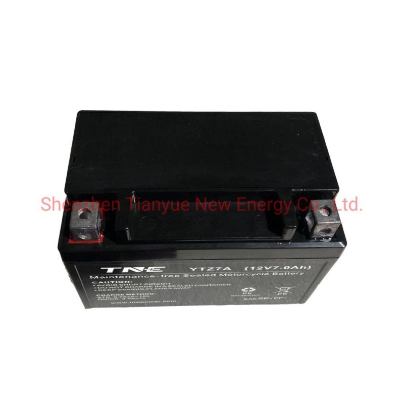 Factory Activated Mf 12V 7ah VRLA AGM Motorcycle Battery for Motorbike/Power Sports