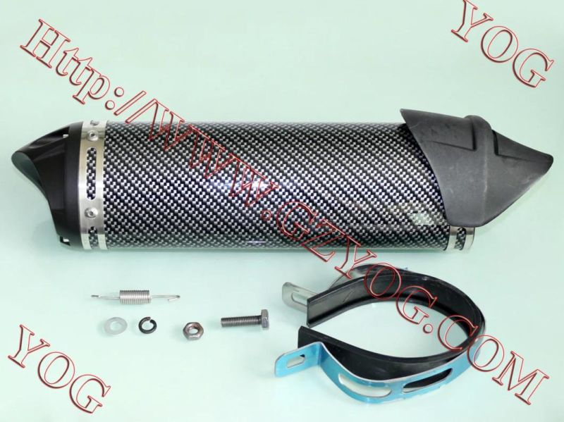 Motorcycle Muffler Exhaust Pipe Mufla Mofle Escape Universal Common Use Black Blue Red Color