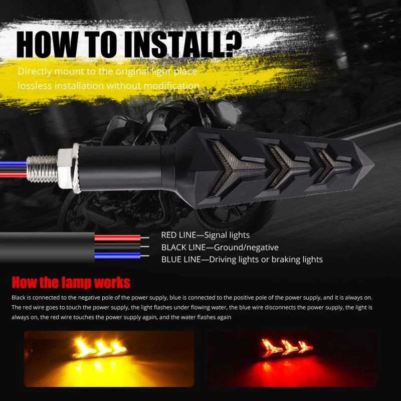 Motorcycle Wholesale Racing Accessories LED Turn Signal Indicator Semaphore Light for Honda Cbr600rr CB900 Cbr1000rr