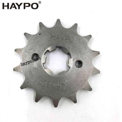 Motorcycle Parts Front Sprocket / Sprocket Engine 14t for Tvs Apache RTR180 / N9080250