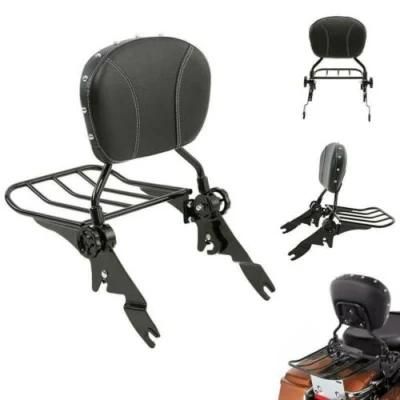 Xf2906236-B Black Detachable Sissy Bar Backrest Pad for Harley Touring Road King 2009-2020