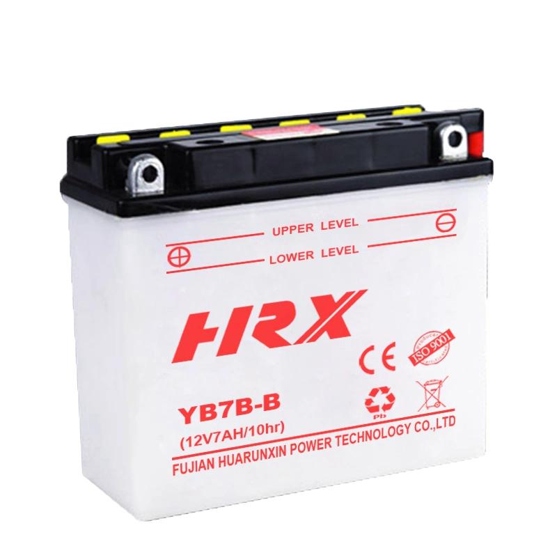 12V7ah High Performance Motorcycle Battery Yb7c-B Dry Charged Battery