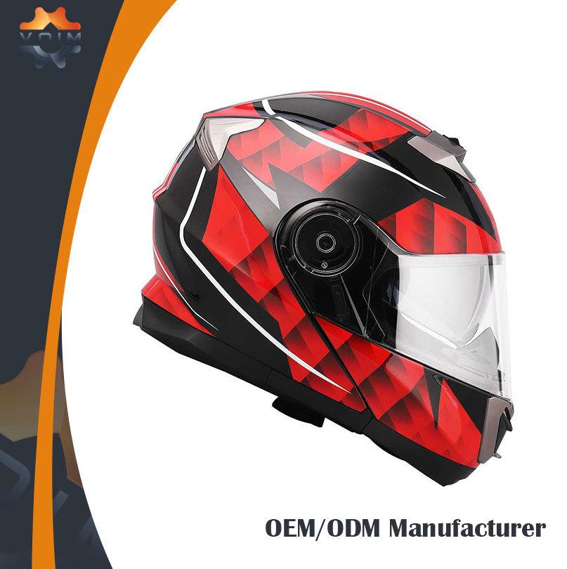 New Technical Design Double Visor Full Face Helmets DOT Motorbike Full Face Helmet