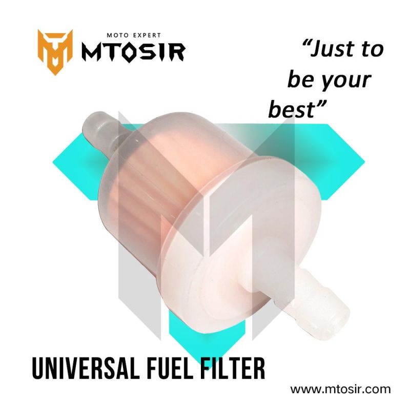 Mtosir Motorcycle Spare Parts High Quality Accessories Good Quality Universal Fuel Filter/Oil Filter Grey