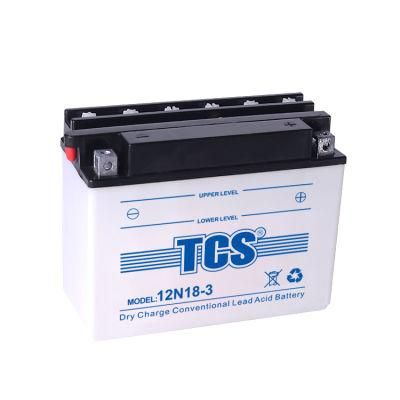 TCS Dry Charged Lead Acid Motorcycle Battery 12N18-3