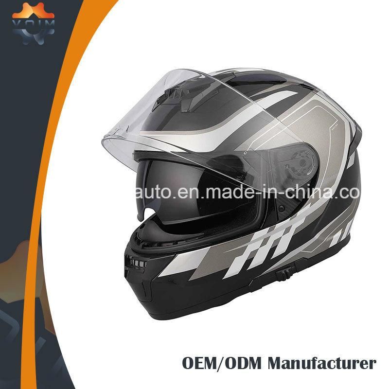 Cool Style Motorcycle Helmets Double Visor with High Quality Full Face Helmets
