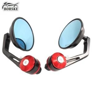 Borske Adjustament Round Motorcycle Rearview Mirror Side Reflector for Vespa