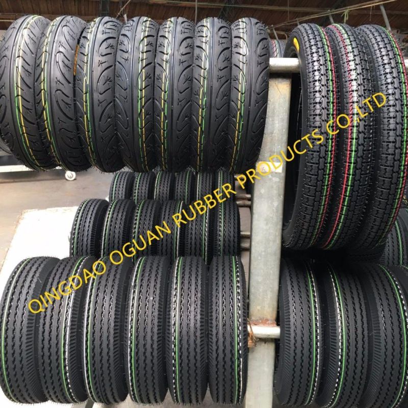 Rubber Tyre Motorcycle Tyre with Inner Tube (300-17)