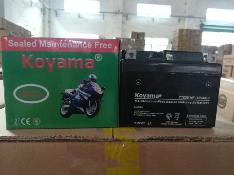 Ytz5s (MF) 12V 5ah Cambodia/Indonesia/Malaysia Powersport Motorcycle Scooter ATV Battery Onselling