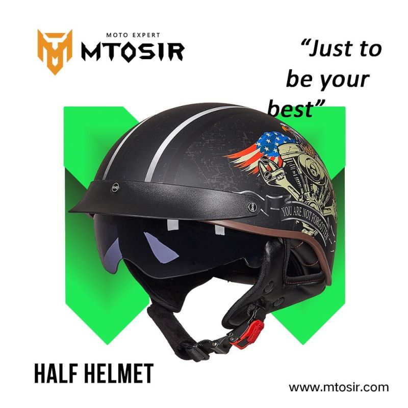 Mtosir Motorcycle Helmet All Seasons Universal Fashion Half Face Electric Bicycle Motorcycle Helmet