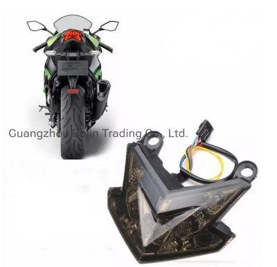 Smoke Lens Turn Signal LED Brake Tail Light for Kawasaki Z800 Zx-6r