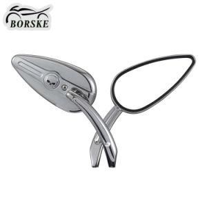 Skull Teardrop Mirrors ABS Motorcycle for Harley Dyna Touring Electra Glide