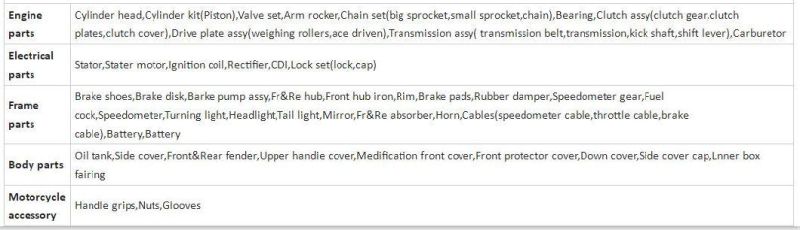 Motorcycle Spare Parts Dual-Gear I and Dual-Gear II for Cg200