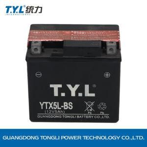 Ytx5l-BS Dry Charged Mf Battery/Motorcycle Parts/Motorcycle Battery 12V20ah Factory Price