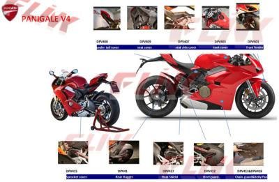 Full Set of Carbon Fiber Motorcycle Accessory Parts for Ducati Panigale V4