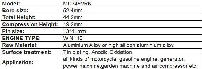 Kymco125/CT100/Win110 Series for Motorcycle Spare Parts Piston Kit