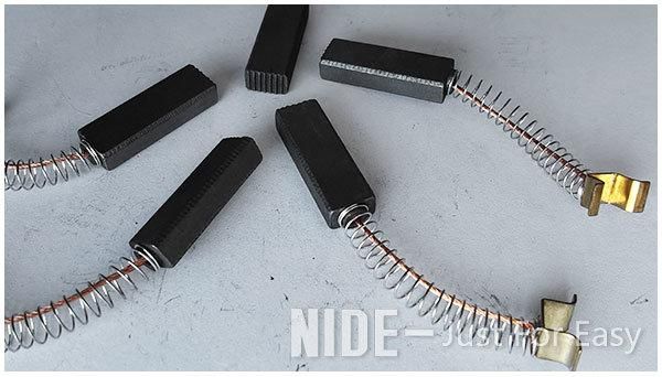 Customized Vacuum Cleaner Motor Armature Spring Carbon Brush 4*10*18mm