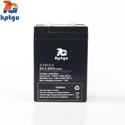 6V5ah AGM Scooter Battery Rechargeable Lead Acid Motorcycle Battery