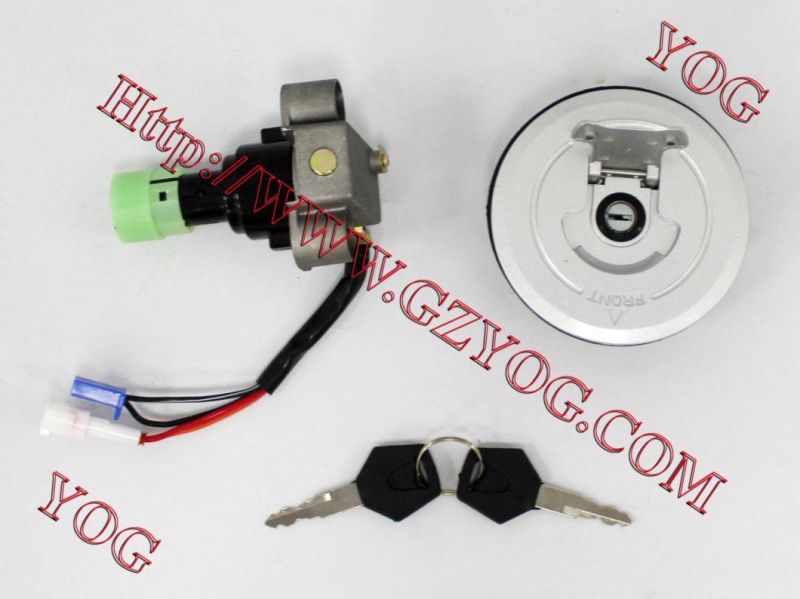 Motorcycle Parts Lock Set Ignition Switch Key Set Fuel Tank Cap Complete Llave De Contacto Cg125 Bajaj Boxer Hlx125