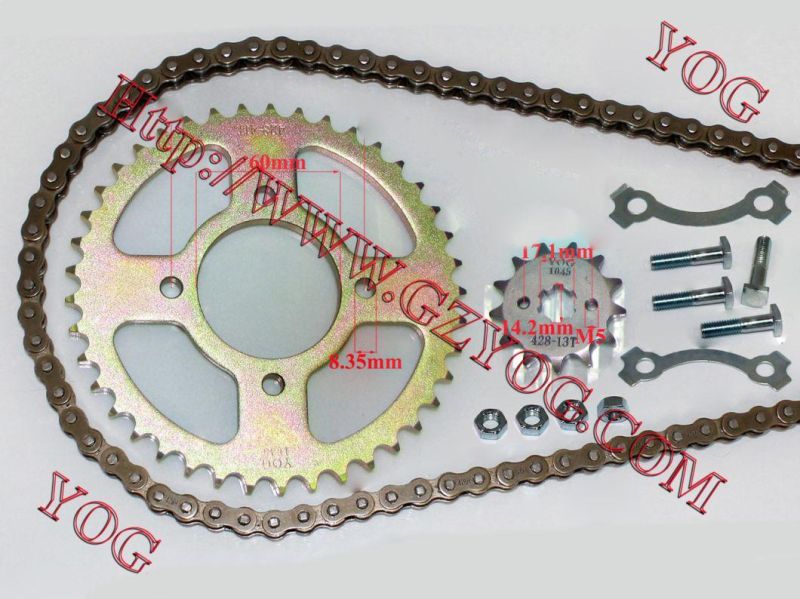 Motorcycle Spare Parts Chain System for Dy100