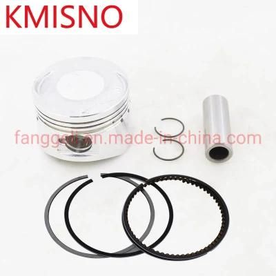 Motorcycle 52.4mm Piston 15mm Pin Ring 1.0*1.0*2.0mm Set for Honda Joying Wh125t-3 Wh125t-5 Cruising Wh125t-6 Wh125lz Stream 125