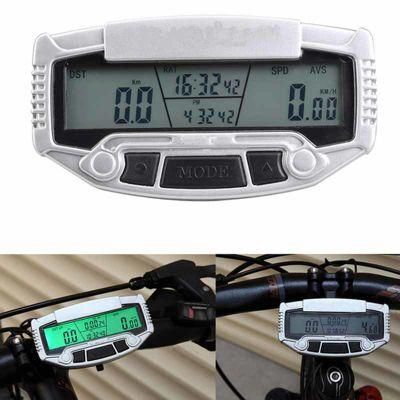 Waterproof Bike Computer Backlight Stopwatch Cycling Velometer Bicycle Speedometer