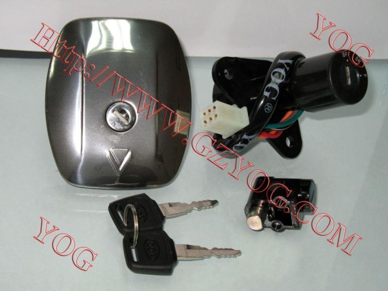 Motorcycle Parts Llave De Contacto Lock Set Ignition Switch Key Set RTR180 Gn125 CB-125ace