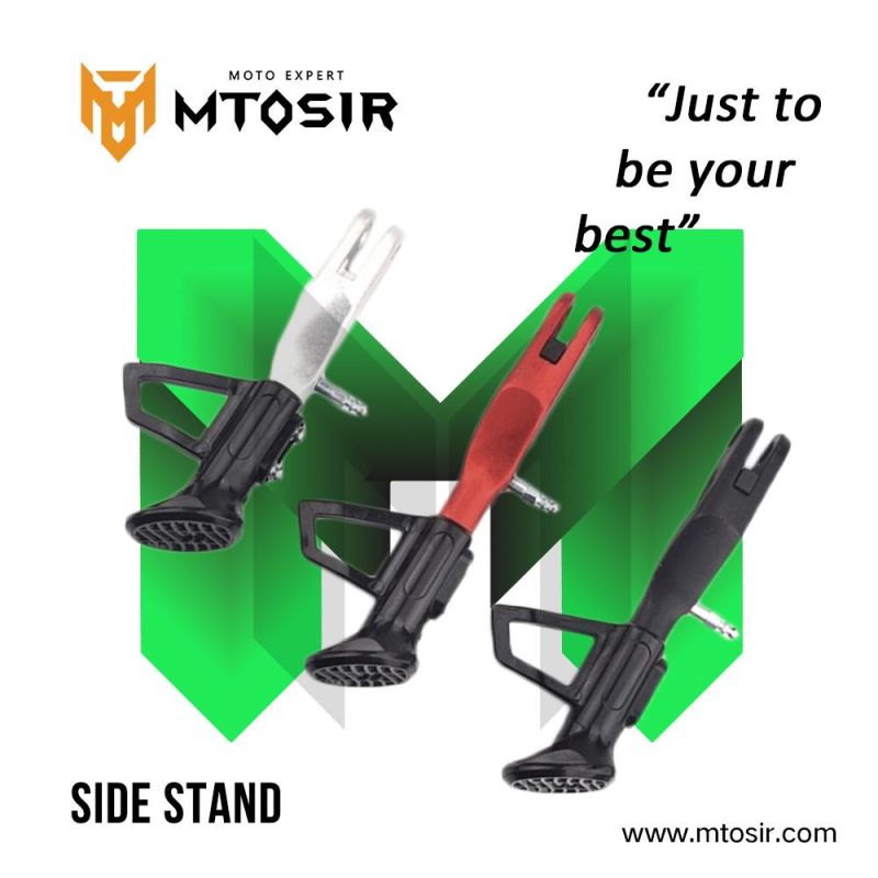 Mtosir Motorcycle Side Stand Aluminium Alloy Stand Colors Available High Quality Professional Spare Parts Chassis Frame Side Stand