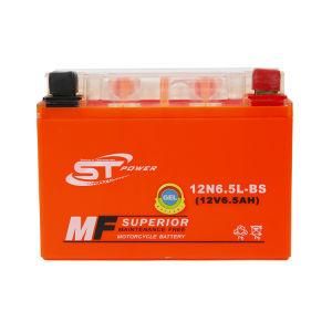 S&T Power Brand 12n6.5L-BS 12V 6.5ah Rechargeable Maintenance Free Gel Motorcycle Battery