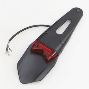 Dual Sport LED Taillight off Road Dirt Bike ABS Rear Fender Tail Lamp Black