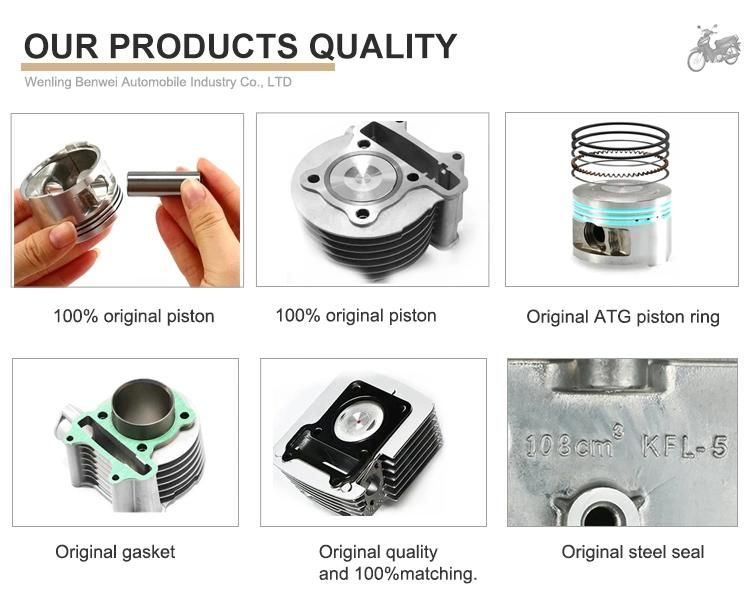 KFL 50mm108cc XRM110/FUTURE110/EX5 CLASS OEM quality aluminum motorcycle cylinder kits for HONDA