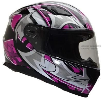 New OEM Decal Full Face Motor Bike Helmets with Built in Sunshield