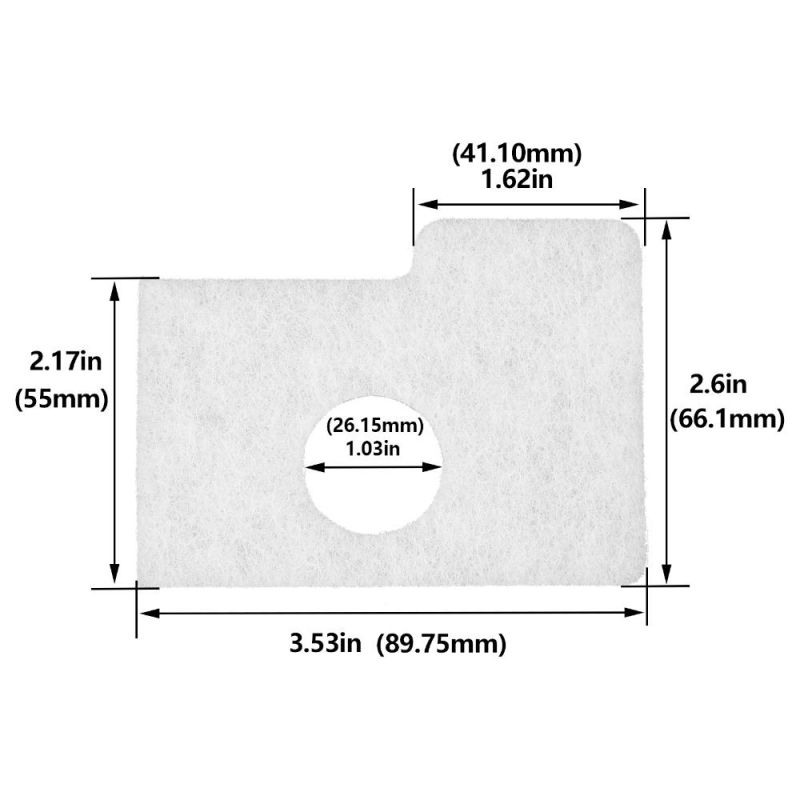 Chainsaw Parts Air Filter for Ms170 Ms180 Ms170c Ms180c 017 018