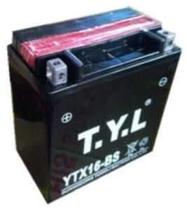 Ytx16 12V16ah Dry-Charged Mf Motorcyble Battery with Factory Price