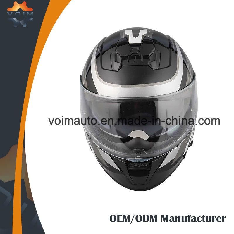 Fashion Best Full Face Motorcycle Helmets with ECE/DOT Double Visor