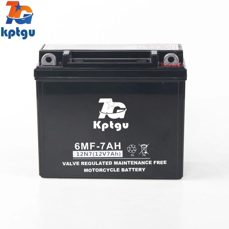 12n7-12V7ah Lower Self Discharge AGM Rechargeable Lead Acid Motorcycle Battery