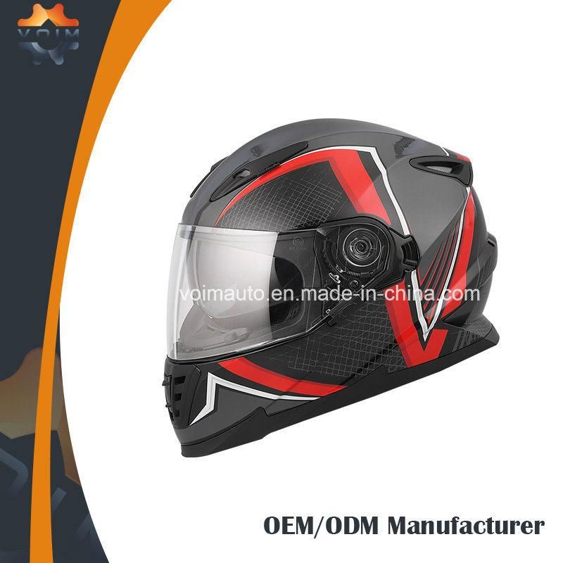 DOT Approved High Quality Full Face Helmets with Double Visors Motorcycle Helmet