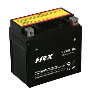 Mf-Ytx5l-BS 12V5ah Sealed Maintenance Free Lead Acid Factory Activated Motorcycle Battery