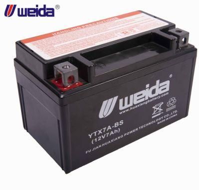 Weida High Performance Dry Charged Battery 12V7ah Motorcycle Battery&quot;