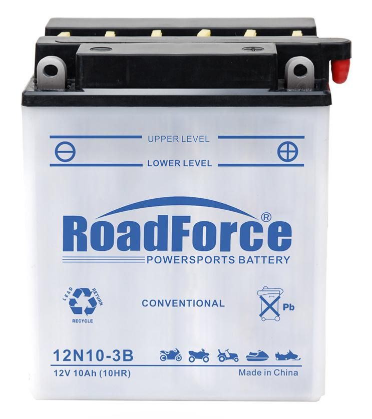 12n10-3b Dry Cell Conventional Motorcycle Battery 12V 10ah