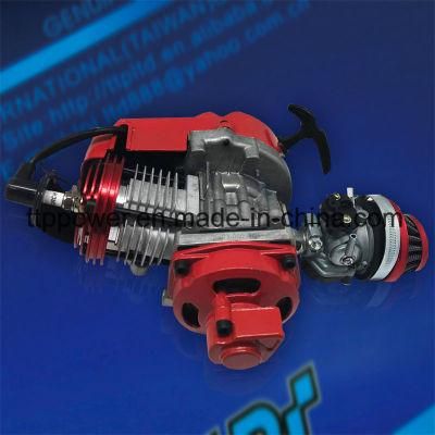 Air Cooled Pull Starting Motorcycle Pocket Bike Engine Assembly Red 49/50cc