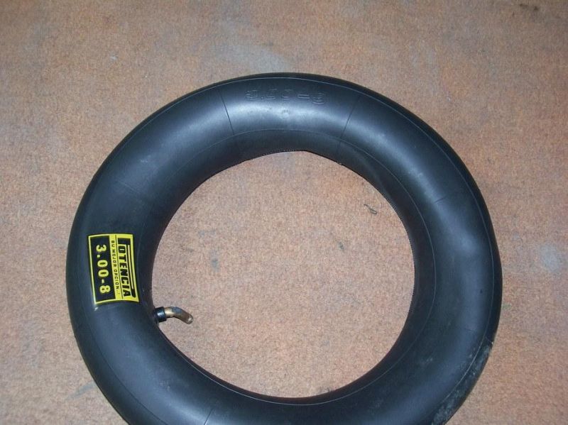 Chinese Good Quality Natural Rubber Motorcycle Inner Tube (3.00-8)