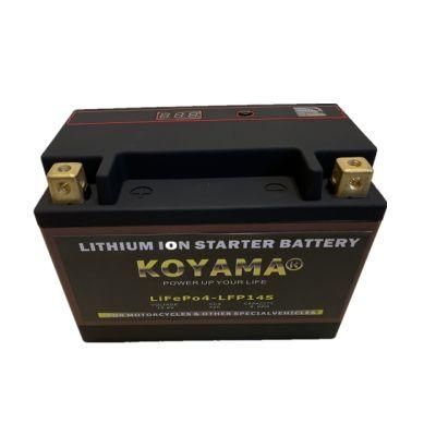 Factory OEM LiFePO4 Motorcycle Battery LFP14s 12V Li Ion Battery