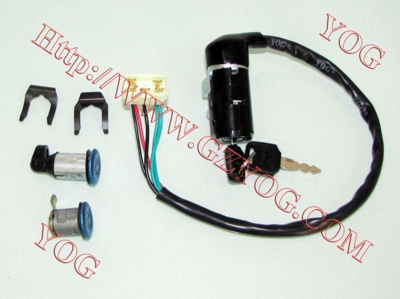 Motorcycle Parts Llave De Contacto Lock Set Ignition Switch Key Set RTR180 Gn125 CB-125ace