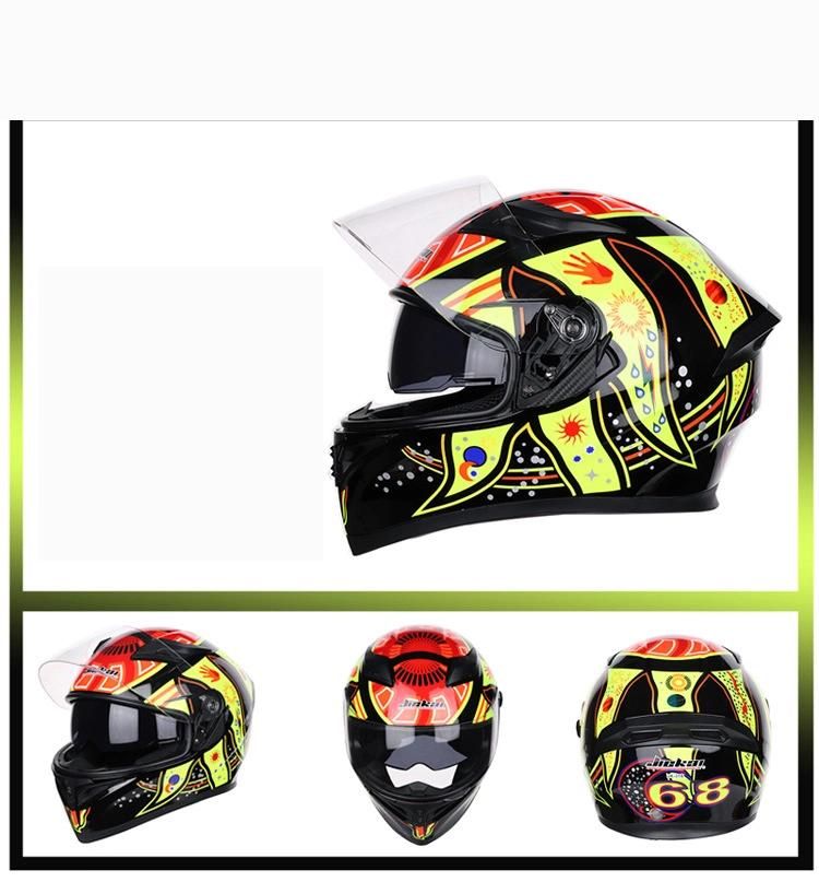 Motocross Helmet Unisex Offroad Dual Visor Full Face Bike Motorcycle Helmets