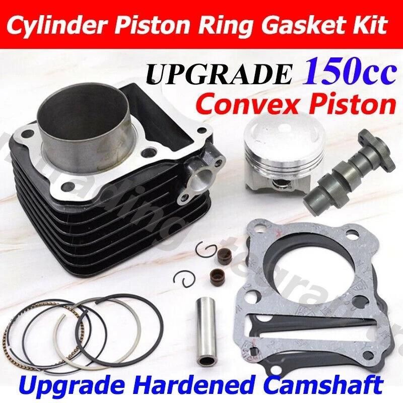 65 Motorcycle Cylinder Piston Gasket Camshaft Rebuild Kit for Kawasaki Klx125 Klx 125 Big Bore 62mm Upgrade to 150cc